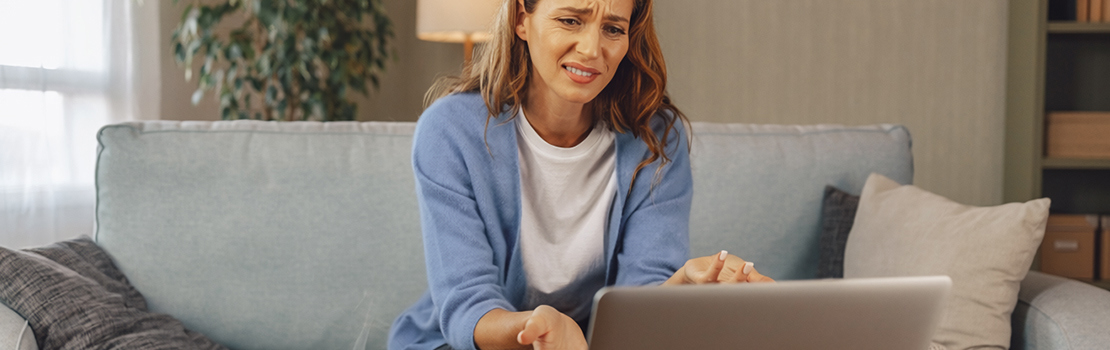  A person looking at their laptop with a confused facial expression as they wonder "how does a tech scheme work?